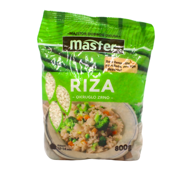 Riža okruglo zrno 800g Master